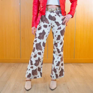 Pantalón Print vaquero Mujer Evita